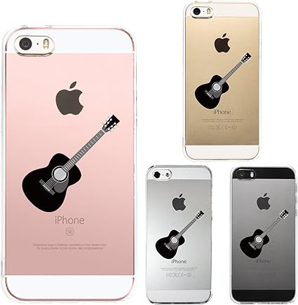 Amazon Iphone 各機種 対応 Cuvery Iphone Se 16年モデル Iphone5s 5 対応 ハード クリア 透明 ケース レンズ 液晶保護 超軽量 薄型 保護フィルム付 フォークギター デザイン スマホ スマホケース 家電 カメラ オンライン通販