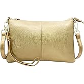 Beurlike Leather Wristlet Wallet Clutch Purses For Women Small Crossbody Phone Bags