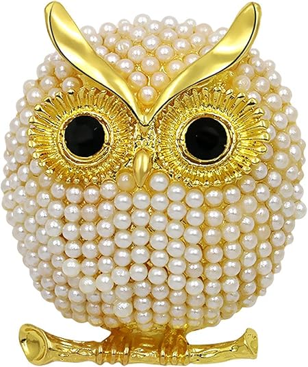COLORFULTEA Broche De Búho Lindo Y Gordo Pavimentado para Mujer Abrigo