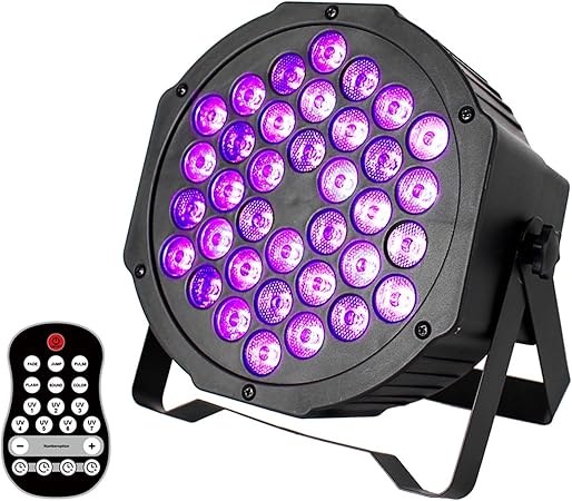 uking luces negras uv led bateria incorporada 72w luz negra de etapa con dmx remoto inalambrico ultravioleta para fiesta bar discoteca partido luz de