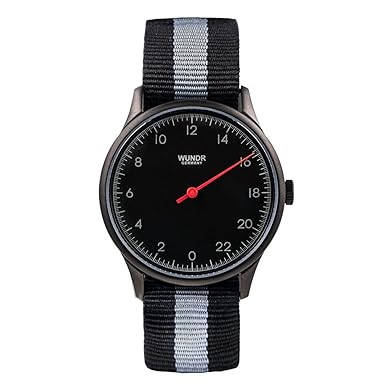 WUNDRWATCH – die 24h Einzeigeruhr für Herren mit Wechselarmbändern (Schweizer Uhrwerk | Italienisches Leder | Natostraps)