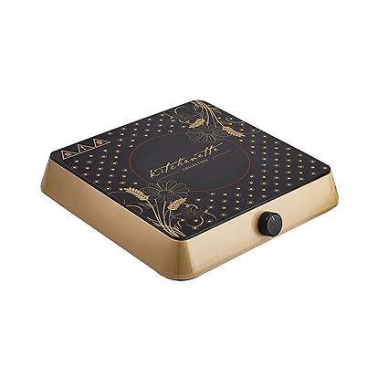 Cello Blazing Blaze-600A 1600-Watt Induction Cooktop (Black and Gold)