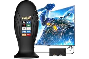 GXEGAUY TV Antenna,TV Antenna Indoor, TV Antenna for Local Channels,480+ Long Distance Indoor Amplified HDTV Antenna,Support 4K 1080p All Television Outdoor Smart TV Antenna