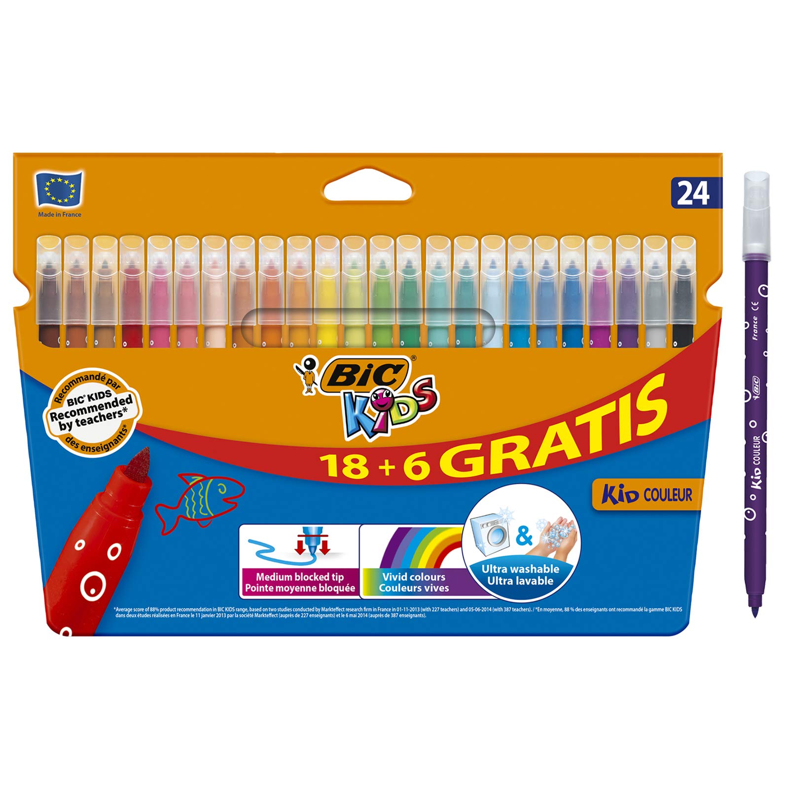 BIC Kids Kid Couleur rotuladores punta m