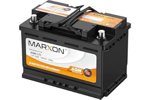 MARXON Group 48 H6 L3 Start and Stop Car Battery 12v 70AH 760CCA AGM BCI48 Maintenance Free Automotive Replacement Batteries Three Years Warranty