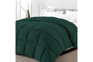 Minoroty Queen Comforter Duvet Insert - All Season Down Alternative Quilted Bed Comforters Queen Size with Corner Tabs - Machine Washable - Dark Green