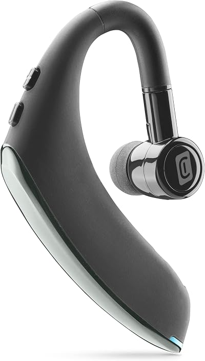 Cellularline Bold Mono Bluetooth Headset 23 Hr Battery Built-in Mic Quick Charge