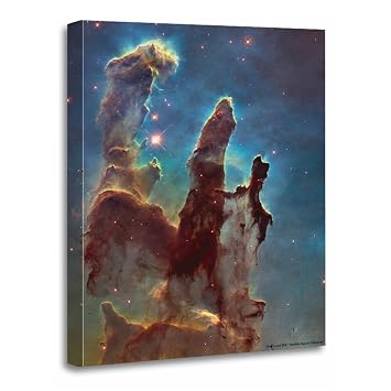 Torass Canvas Wall Art Print M16 Pillars Of Creation Eagle Nebula Astronomy Nasa Artwork For Home Decor 16 X 20 Amazon In Home Kitchen