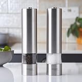 Cooks Professional Electric Salt & Pepper Mill Set - Adjustable Grinders view 2