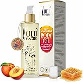 After Shower Body Oil for women | Daily Skin Moisturizer with Apricot, Jojoba, Avocado & Vitamin E Oil | Hydrating & Nourishing for all Skin types | Anti-Aging | 6.76 oz | Peach
