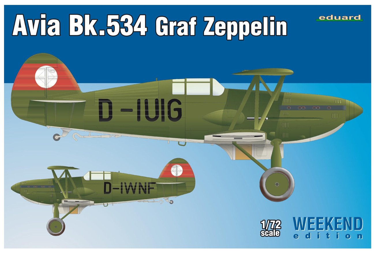 Eduard Kit 1:72 Weekend -Avia Bk-534 Graf Zeppelin