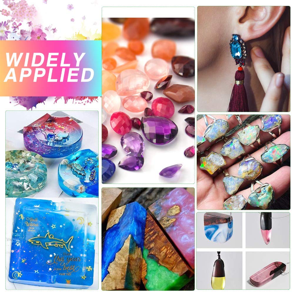 12 Colors Epoxy Resin Color Dye Colorant Liquid Epoxy Resin Pigment,10ml Each,Translucent