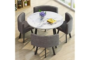 PAKMEZ Office Reception Room Club Table, Table And Chair Set, Negotiation Table Sales Office Shops Meetings Small Round Tables, Nordic Negotiation Table And Chair, Business Conference Room Coffee Table ( Col