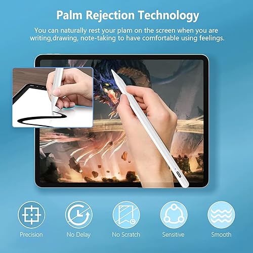 Stylus Pen for iPad 9th Generation,Apple Pencil with Palm