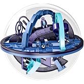 Carlerait 3D Maze Ball 6.77in Labyrinth Puzzle Ball 158 Obstacles | Brain Teaser Game, Interactive Maze Sphere Game, Educational Toy, 158 Challenges