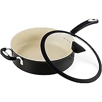 Ozeri Stone Earth All-in-One Sauce Pan 100% APEO, GenX, PFBS, PFOS, PFOA, NMP and NEP-Free German-Made Coating, 5 L (5.3…