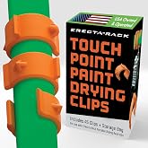 Erecta-Rack Touch Point Drying Clips for Drying Man Doors, Cabinet Doors &amp; Trim, Prevents Touch Ups, Reduce Point of Contact for All Painters, for Use with Erecta-Rack 10 Level Paint Drying Rack Kit