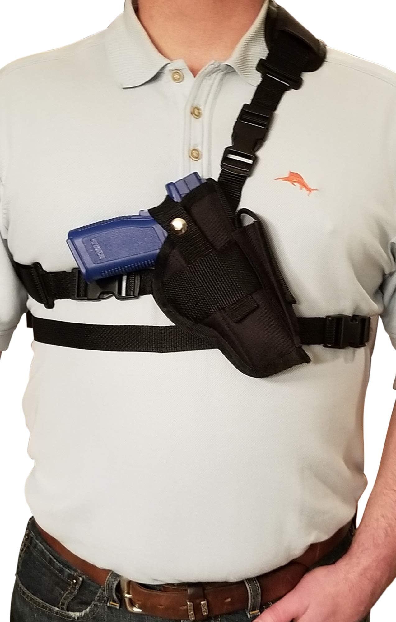 Silverhorse Holsters Chest/Shoulder Gun Holster | Fits Beretta M9, M9A1, M9A3, 92A1, 92FS, 92 G Elite LTT, 92 Brigadier, 96A1, APX, Langdon M9 with a 4.5" - 5" Barrel