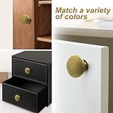 Juibao 12Pcs Gold Cabinet Door Knobs Antique Brass with Screws 30x21mm view 6