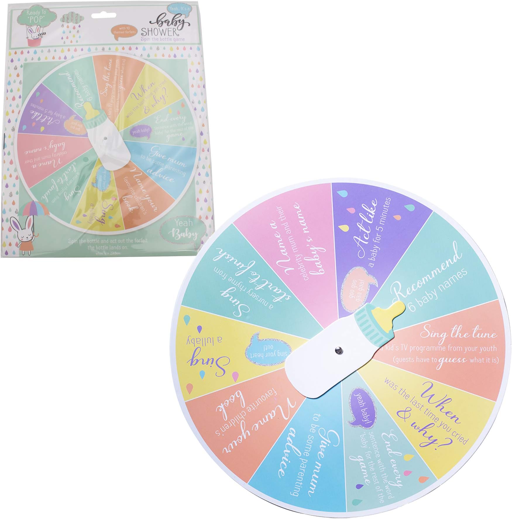 Widdle Celebrations Baby Shower Activities Fun and Games - Spin the Bottle Game 8069