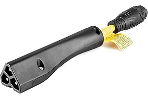 Croliumcx Golf cart Battery Charger Plug, 3-pin Triangular Plug with Adapter, Charges The Battery of EZGO's TXT48/RXV Model Golf carts