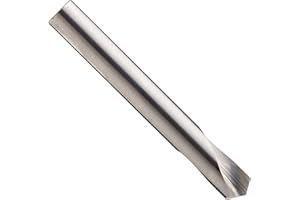 CHICAGO-LATROBE Chicago Latrobe 790 Solid Carbide Spotting Drill Bit, Regular Length, Uncoated (Bright) Finish, Round Shank, Right-Hand Spiral Flute, 120 Degree Conventional Point, 1/4" Size