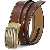 SANSTHS Mens Ratchet Belts Leather 1 3/8" for Men Dress and Casual, Adjustable Click Belts with American Flag Buckles