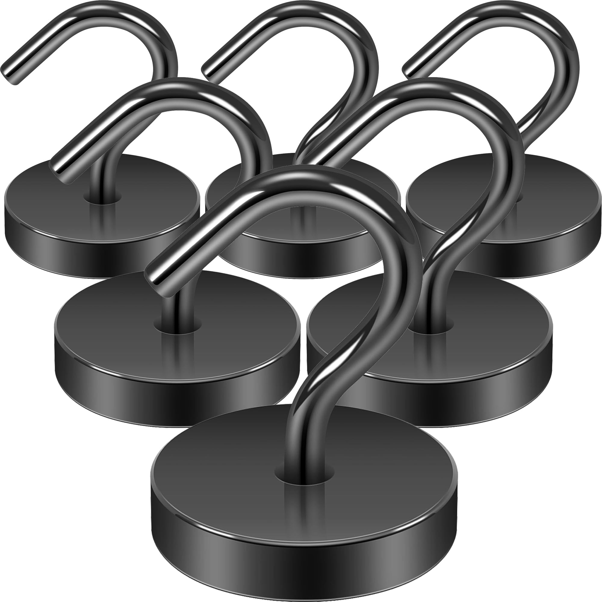 Photo 1 of **SET OF 3 ** Neosmuk Magnetic Hooks Large Opening, Cruise Ship Essentials, 80lb+ Heavy Duty Magnetic Hooks for Cruise Cabins, Refrigerator, Grill, Hanging, and Travel | Extra Strong Must-Haves Magnet Hook,Black