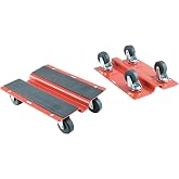 KASTFORCE Utility Dolly Kit of Pair 8 inch x 10 inch Steel Dollies, Snowmobile Dolly,Material Mover KF2018