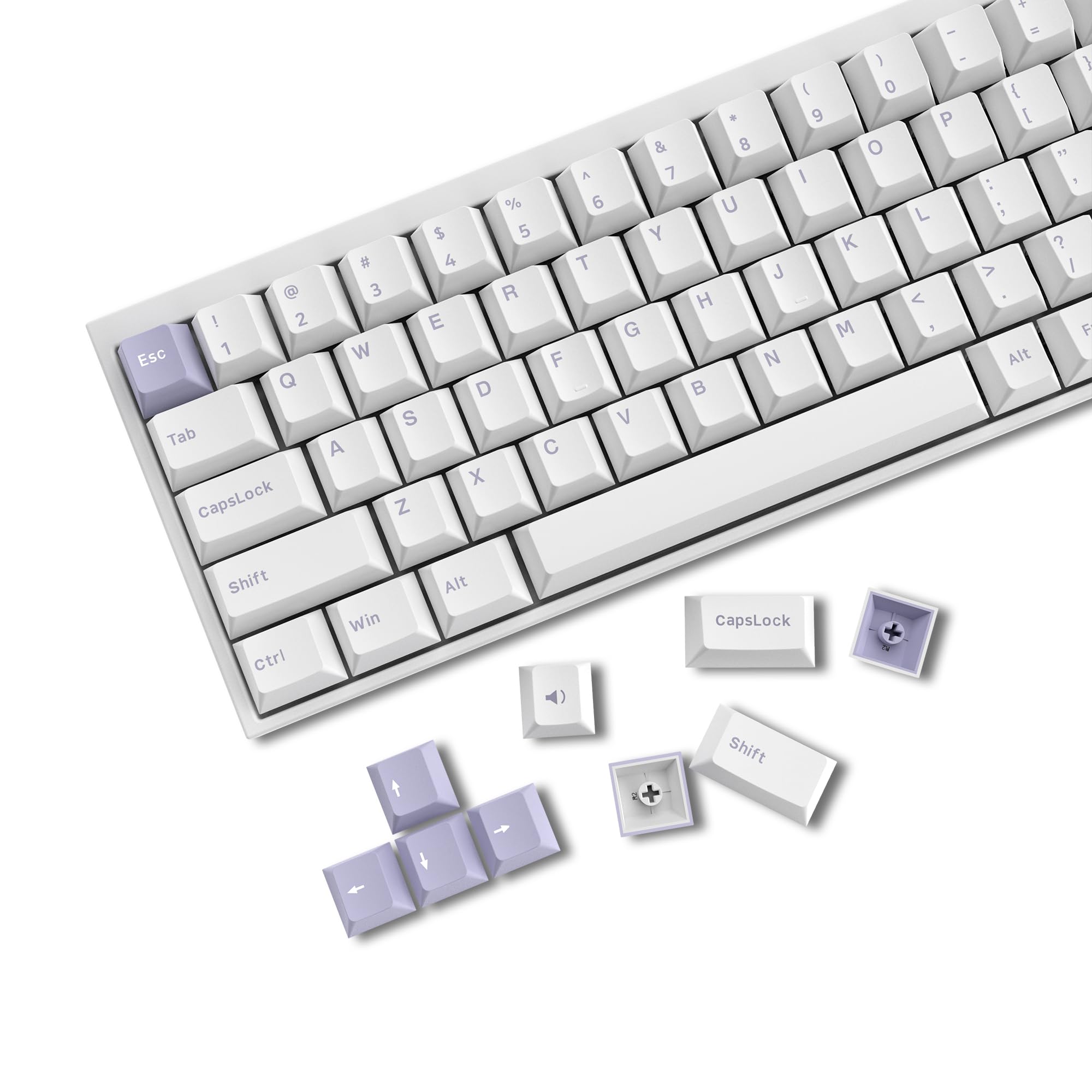 Mua XVX Doubleshot PBT Keycap - Purple on White Keycaps, 168 Keys ...