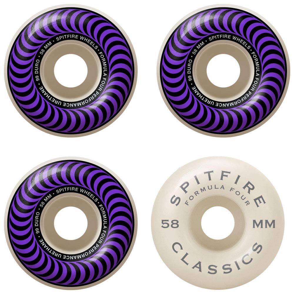 Spitfire Formula Four 58mm 99Duro クラシック Spitfire F4 99d Classics Skateboard Wheels - 58mm – CCS