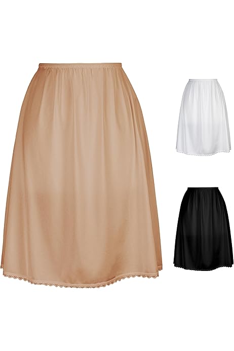 Petticoat Skirt For Women Under Dress Kate Kasin Women's Satin