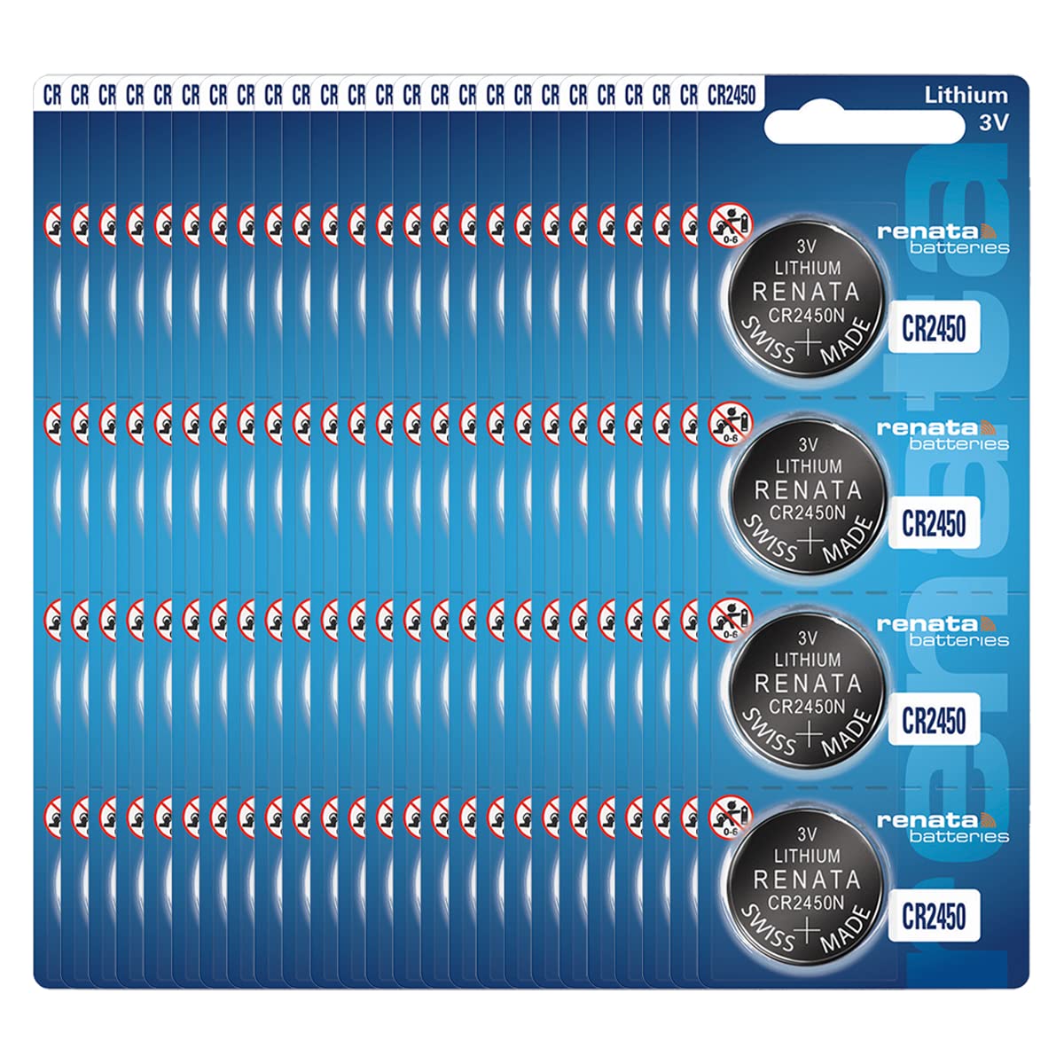 Renata CR2450N Batteries - 3V Lithium Coin Cell