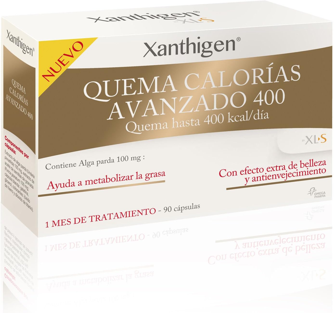 Xanthigen Quema Calorias 400 Kcal/dia 90 Caps Xls Cure Treatment Beauty Skin