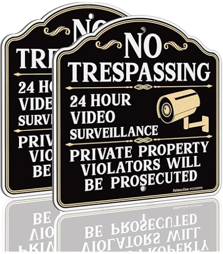 Aazon.co: 1 Pack Private Property No Trespassing Sign No Soliciting For House And Yard -12" X - View #5