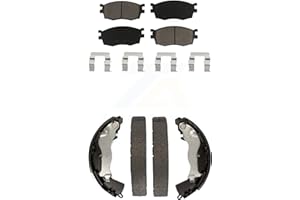 Transit Auto Front Rear Ceramic Brake Pads And Drum Shoes Kit Replacement For Hyundai Accent Kia Rio Rio5 KCN-100418