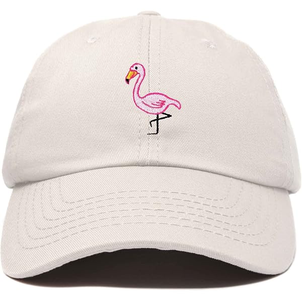 Tech Design Pink Flamingo Baseball Cap - Embroidered Cotton Adjustable Dad Hat For Men & Women