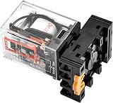 Heschen General Purpose Relay MK2P-I AC 220V Coil DPDT 8 Pin with Plug-in Socket view 6