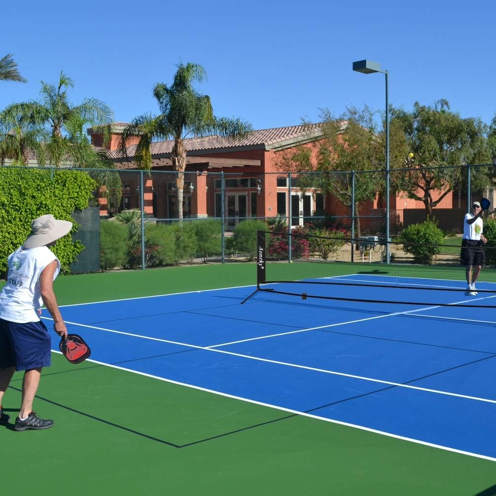 Aoneky Mini Portable Tennis Net for Driveway - Kids Soccer Tennis Net : Sports & Outdoors