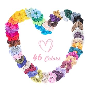 Amazon Com Hair Scrunchies Velvet Elastic Hair Bands Bobbles