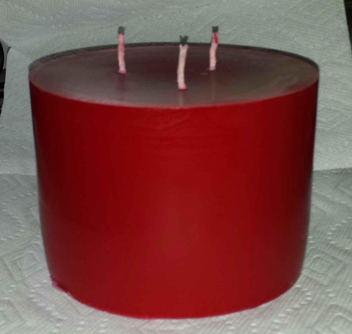 6" Diameter x 5" Tall Extra large Christmas Candle Handmade