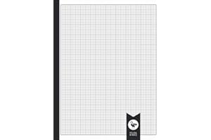 Millimetre Graph Paper 8.5" x 11": Notebook for Technical Drawing | 110 Pages - 55 Sheets | 1, 5 & 10mm Square Grid | Large L
