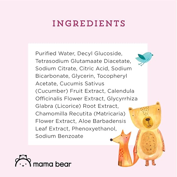 AMAZON BRAND – MAMA BEAR 99% WATER BABY WIPES, HYPOALLERGENIC,FORMULATED WITHOUT FRAGRANCE, 72 COUNT