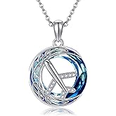 UCADRIT Airplane Necklace Sterling Silver Airplane Pendant Flight Attendant Jewelry Gifts for Women Aviation Lovers