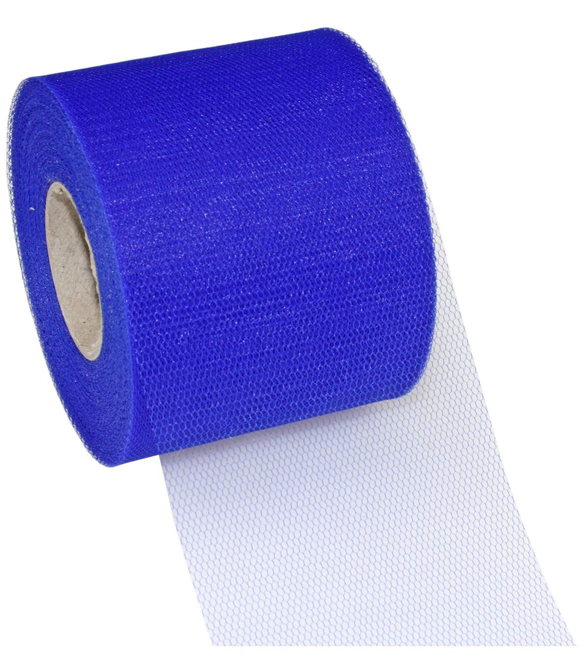 C.E. Pattberg Verona Decoration Ribbon - Blue, 50 m Tulle Band for Wrapping and Decorating, 72 mm Width, Elegant Ribbon for Easter Decorations, Baby Showers, Christmas, Wedding, and Car Decoration — image 1
