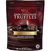 Utah Truffles Dark Chocolate Truffle, Individually Wrapped, Naturally Gluten Free, Gourmet Smooth Truffles 16oz, 34pieces