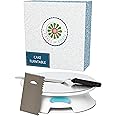 APRON HEROES - ForeverSmooth, Cake Turntable, W/ Stand, Break Smoother Rotating Frosting, Baking Tools, Cake Boards, Offset Spatula, & Icing Bench Scraper, Cake Decorating Turntable, 12 Inch, White