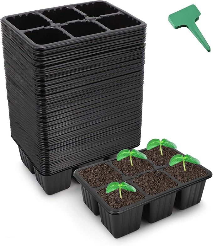 CEED4U 60 Packs 360 Cells Seed Starter Trays Seeding Start Tray with 15