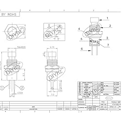 DIYhz Momentary Push Button Switch, 1A 250VAC SPST