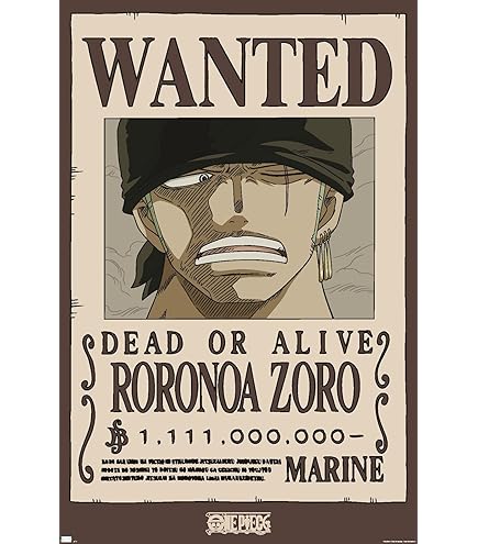 Amazon.com: GB eye - ONE PIECE Wanted Crocodile Wano Poster (52 x